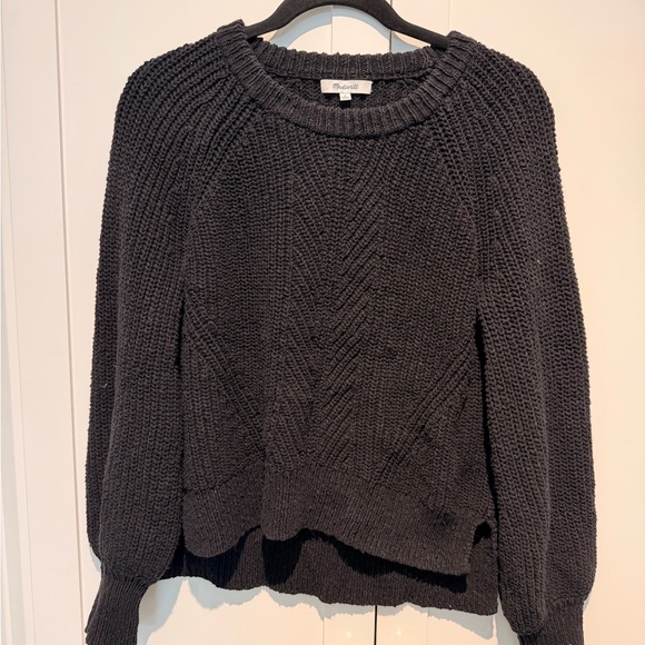 Madewell Charcoal Crew Neck Sweater - Picture 1 of 3